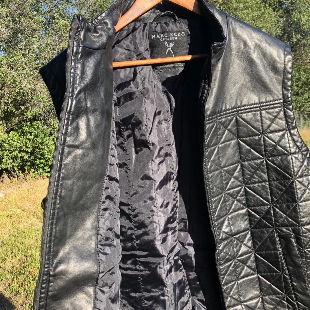 Marc Ecco leather vest - Picture 2 of 4